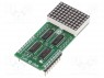 Click board; LED; GPIO,SPI; 74HC595,CD4017BM,ULN2003; 3,3/5�DC