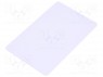 Карта RFID; 86x54x0,8мм; f: 125кГц; Дальность: 125мм; UNIQUE