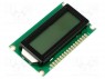 Дисплей: LCD; алфавитно-цифровой; FSTN Positive; 8x1; 60x33x12мм