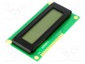 Дисплей: LCD; алфавитно-цифровой; FSTN Positive; 8x1; LED; PIN: 16