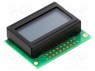 Дисплей: LCD; алфавитно-цифровой; STN Positive; 8x2; LED; PIN: 16