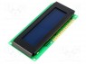 Дисплей: LCD; алфавитно-цифровой; STN Negative; 16x1; LED; PIN: 16