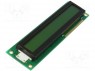 Дисплей: LCD; алфавитно-цифровой; STN Positive; 16x1; 122x33x14мм