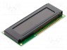 Дисплей: LCD; алфавитно-цифровой; FSTN Negative; 16x2; LED; PIN: 18