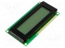 Дисплей: LCD; алфавитно-цифровой; FSTN Positive; 16x2; LED; PIN: 18