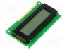 Дисплей: LCD; алфавитно-цифровой; FSTN Positive; 16x2; LED; PIN: 18