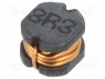 Дроссель: проволочный; SMD; 3,3мкГн; 70мОм; -40÷105°C; ±20%; 2А