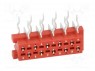 Гнездо; провод-плата; "мама"; PIN: 10; THT; на PCB; 30В; 1А