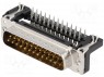 D-Sub; PIN: 25; ������; "����"; ������ �� PCB; ������� 90&deg;; THT; M3