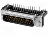 D-Sub; PIN: 25; ������; "����"; ������ �� PCB; ������� 90&deg;; THT