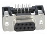 D-Sub; PIN: 9; ������; "����"; ������� 90&deg;; THT; UNC4-40