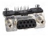 D-Sub; PIN: 9; ������; "����"; ������ �� PCB; ������� 90&deg;; THT