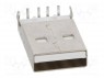 �����; USB A; �� PCB; THT; PIN: 4; ������� 90&deg;; V: USB 2.0; ��������