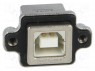 ������; USB B; MUSB; �� ������,�������; THT; ������� 90&deg;; IP67; M3