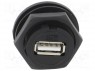 ������; USB A; �� ������,�������; THT; ������; V: USB 2.0; IP67