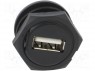 ������; USB A; �� ������,�������; THT; ������; V: USB 2.0; IP68