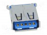 Гнездо; USB A; THT; прямой; V: USB 3.0; позолота