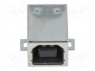 Гнездо; USB B; SMT; горизонтальный; V: USB 2.0; позолота
