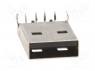 Вилка; USB A; THT; угловой 90°; 1,5А; Контакты: фосфор-бронза; 500В