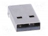 Вилка; USB A; SMT; угловой 90°; 1,5А; Контакты: фосфор-бронза; 500В