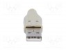 Вилка; USB A; на провод; пайка; в корпусе