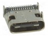 Гнездо; USB C; SMT; угловой 90°; V: USB 3.1