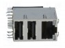 ������; RJ45 + USB A; PIN: 8; ��������������,� LED; THT; �������
