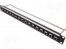 Patch panel; RJ45; ���: 6a; RACK; �������; ���-�� ������: 16; M3