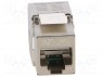 ������; RJ45; PIN: 8; ���: 6a; ��������������,Keystone; 22AWG&divide;24AWG