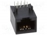 Гнездо; RJ45; PIN: 8; Кат: 5e; Конфиг.выводов: 8p8c; THT; на PCB