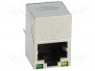 Гнездо; RJ45; PIN: 8; экранированный,с LED; Конфиг.выводов: 8p8c