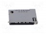 Разъем: для карт памяти; SIM; push-push; SMD; позолота; PIN: 8; 250В