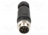 Вилка; 7/8"; "папа"; PIN: 5; прямой; на провод; Mini-Change; 8А; IP67