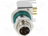Разъем: M8; "папа"; PIN: 4; угловой 90°; на PCB; гнездо; 4А; 30В; IP68