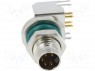 Разъем: M8; "папа"; PIN: 5; угловой 90°; на PCB; гнездо; 1,5А; 30В