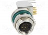 Разъем: M8; "мама"; PIN: 6; угловой 90°; на PCB; гнездо; 1,5А; 30В