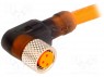 Разъем: M8; 5м; "мама"; PIN: 3; угловой 90°; вилка; ПВХ