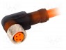 Разъем: M8; 5м; "мама"; PIN: 4; угловой 90°; вилка; ПВХ