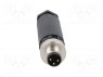 Разъем: M8; "папа"; PIN: 3; прямой; на провод; вилка; 3А; 60В; IP65