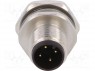 Гнездо; M12; PIN: 4; "папа"; код A-DeviceNet / CANopen; THT; IP67