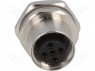Гнездо; M12; PIN: 5; "мама"; код B-Profibus; THT; IP67; прямой; 60В