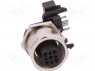 Гнездо; M12; PIN: 5; "мама"; код B-Profibus; на PCB,на панель; THT