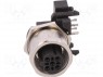Гнездо; M12; PIN: 4; "мама"; код D-Ethernet; на PCB,на панель; THT