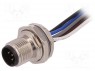 Гнездо; M12; PIN: 5; "папа"; код B-Profibus; провода; IP67; прямой