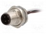 Гнездо; M12; PIN: 4; "папа"; код D-Ethernet; провода; IP67; прямой