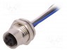 Гнездо; M12; PIN: 5; "мама"; код A-DeviceNet / CANopen; провода