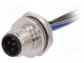 Гнездо; M12; PIN: 5; "папа"; код B-Profibus; на панель,гайка сзади