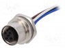 Гнездо; M12; PIN: 4; "мама"; код A-DeviceNet / CANopen; провода