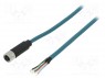 Вилка; M12; PIN: 8; "мама"; код X-ProfiNET; IP67; 48В; 500мА; прямой