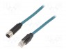 Кабель: датчиков / автоматики; PIN: 8; "мама"; код X-ProfiNET